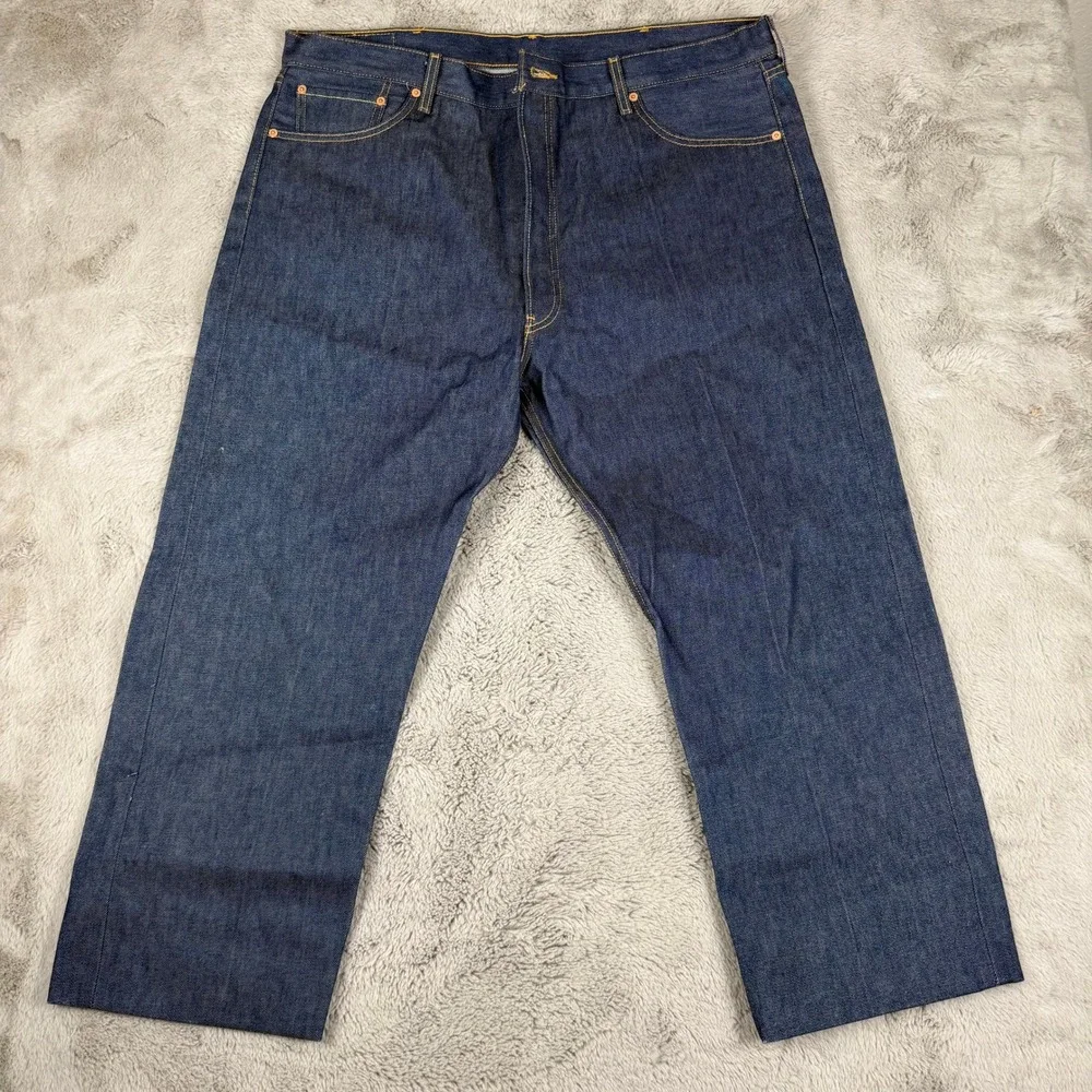 Vtg Levi's 501XX Jeans Dark Denim Straight Mens 42x30 Button Fly Mexico WPL 423